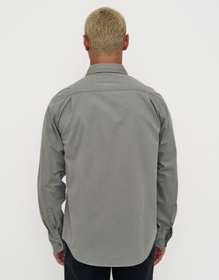 Wisconsin Long Sleeve Shirt in Khaki Back