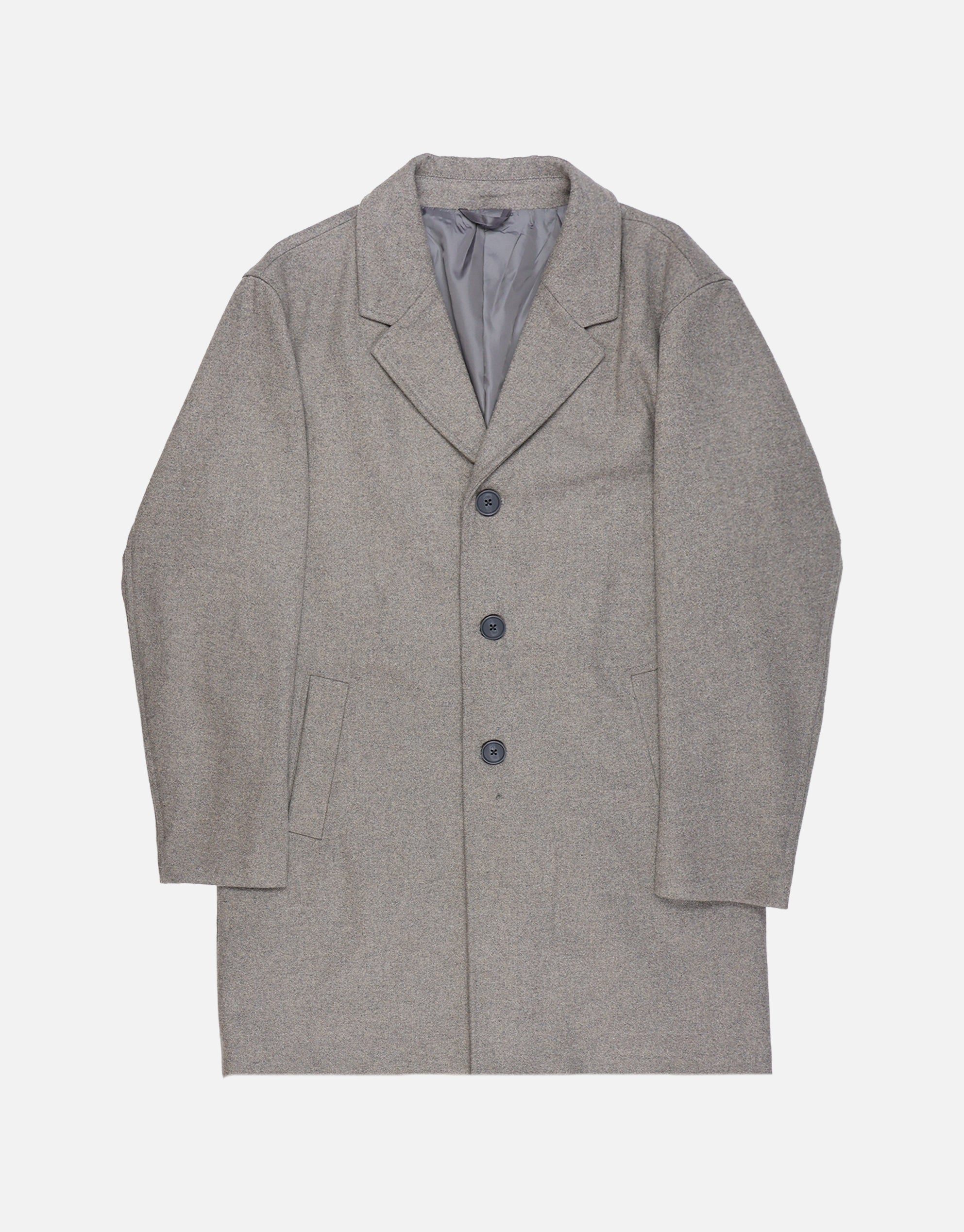 Wool Blend Overcoat in Biscuit | Hallensteins NZ