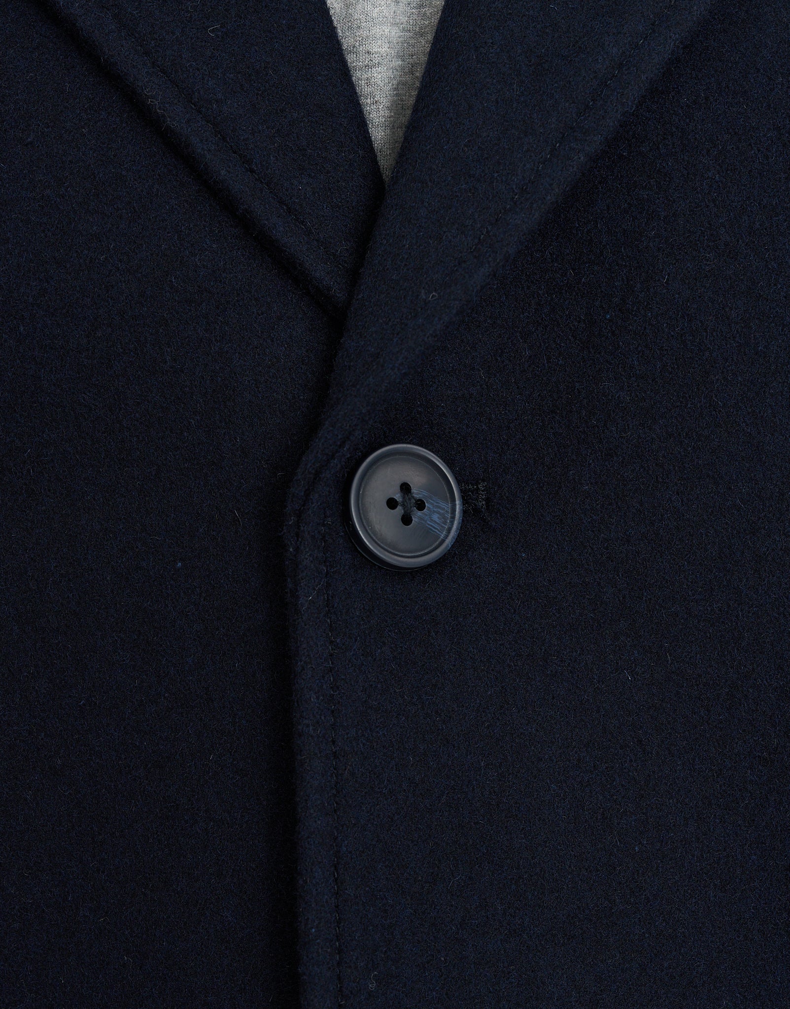 Heavyweight Wool Blend Overcoat in Navy | Hallensteins NZ