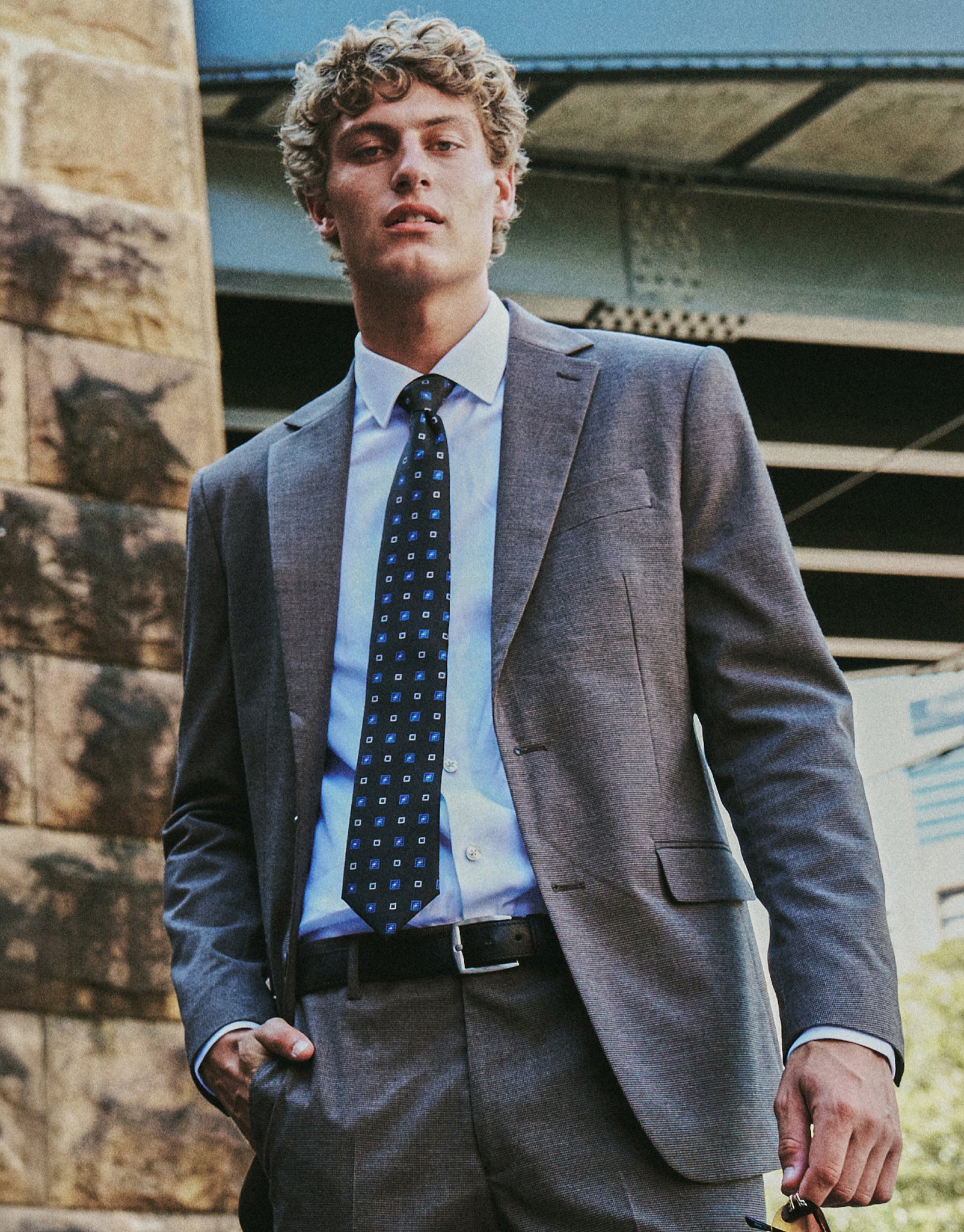 Bexley Slim Fit Suit Jacket in Chocolate | Hallensteins NZ