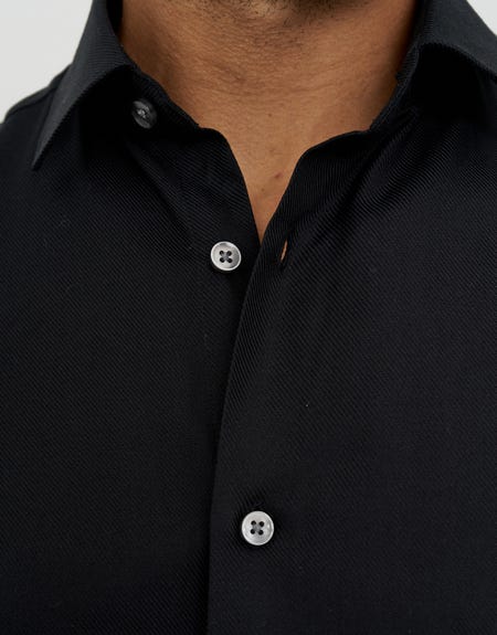 monsieur mini dress in black nbd Men's Point Collar Dress Shirt - Black