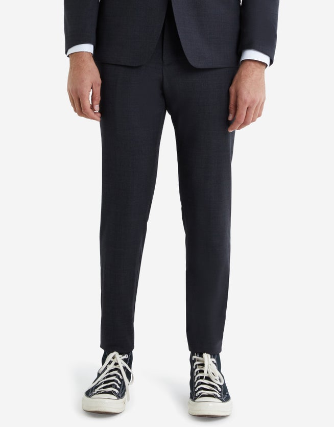 Montpellier Merino Stretch Slim Suit Pants in Grey Hallensteins AU