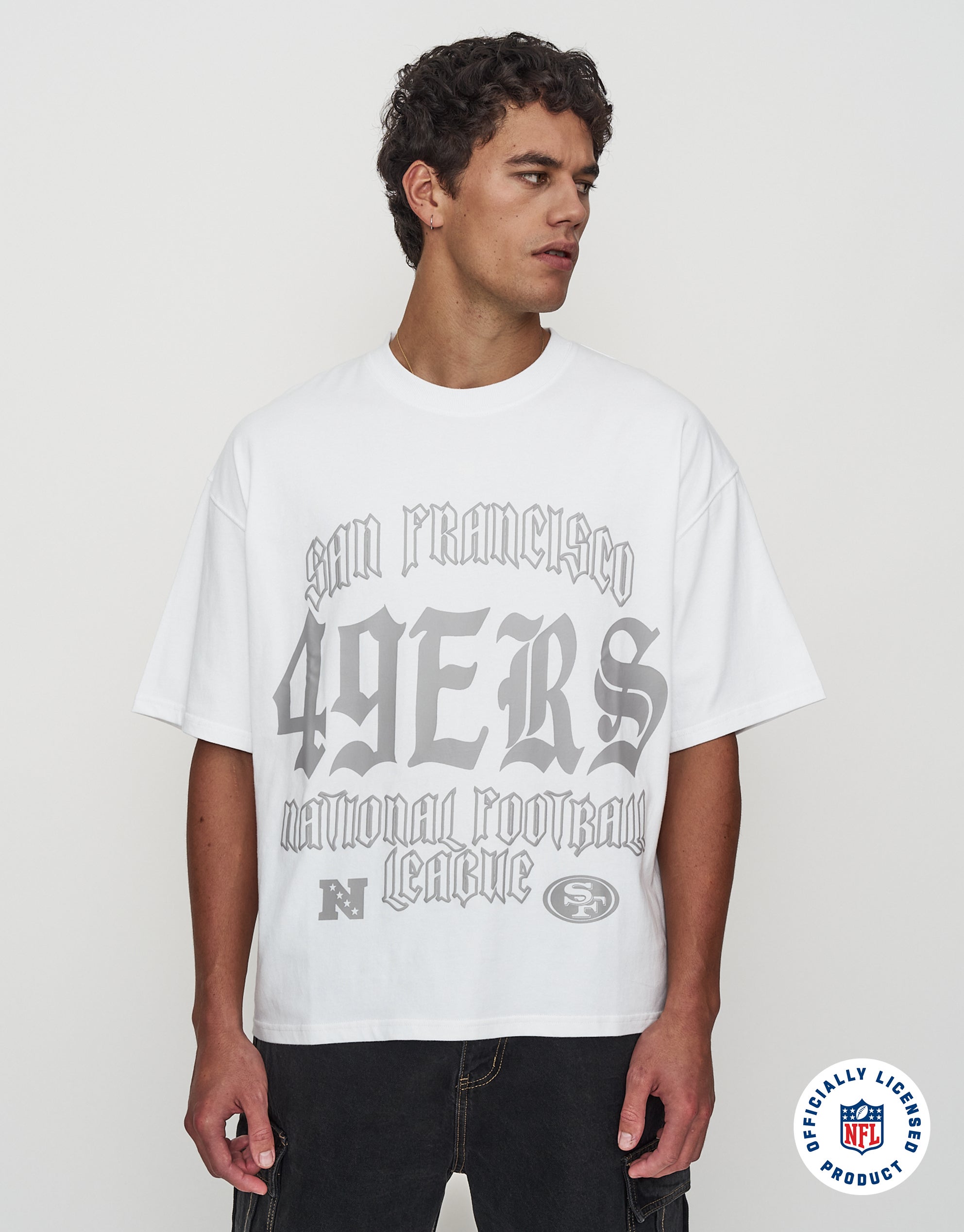 夏SALE 49ERS フットボール TシャツALSTYLE ホワイトUSA 夏SALE 49ERS フットボール TシャツALSTYLE ホワイトUSA 夏SALE 49ERS