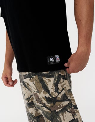 NFL 49ers Box Fit T Shirt in Black Detail3