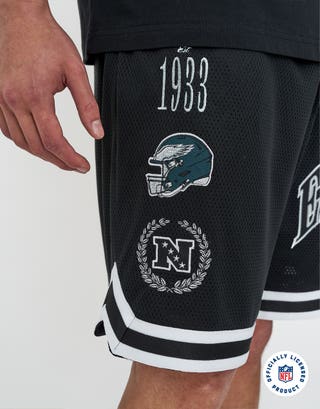 NFL Philadelphia Eagles Basketball Shorts in Black Detail2