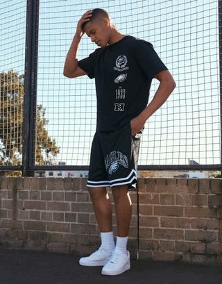 NFL Philadelphia Eagles Basketball Shorts in Black Full