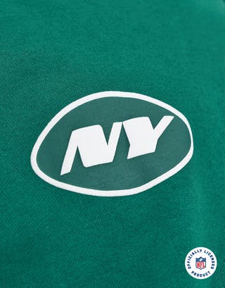 NFL New York Jets Oversized Hoodie in Gotham Green Detail2