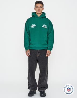 NFL New York Jets Oversized Hoodie in Gotham Green Full