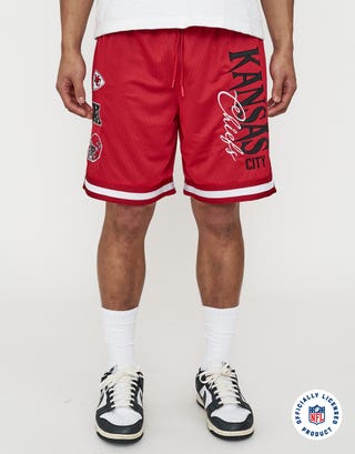NFL Kansas City Basketball Short in Red Front
