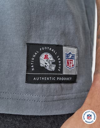 NFL Raiders Arc Relaxed Fit T Shirt in Slate Detail2