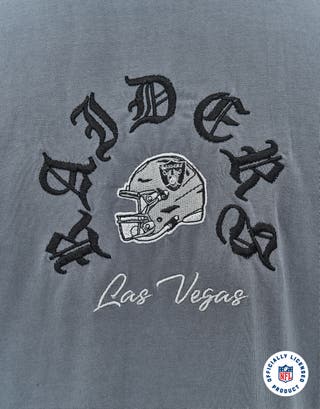 NFL Raiders Arc Relaxed Fit T Shirt in Slate Detail3