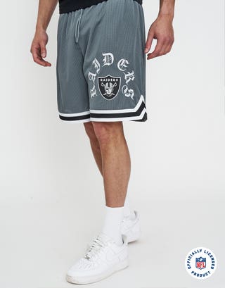 NFL Las Vegas Raiders Basketball Shorts in Slate Detail2