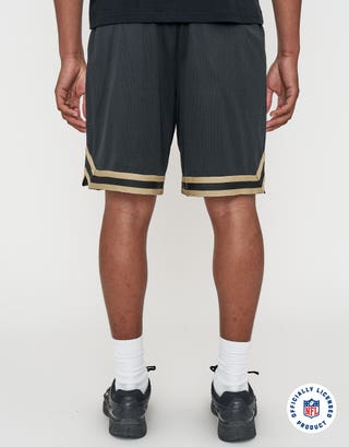 NFL New Orleans Saints Basketball Shorts in Black Back