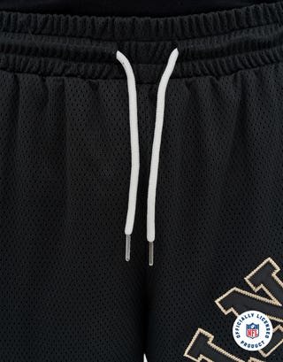 NFL New Orleans Saints Basketball Shorts in Black Detail2