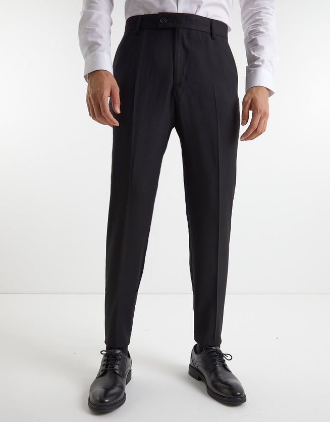 Slim Fit Suit Pants in Black Hallensteins NZ
