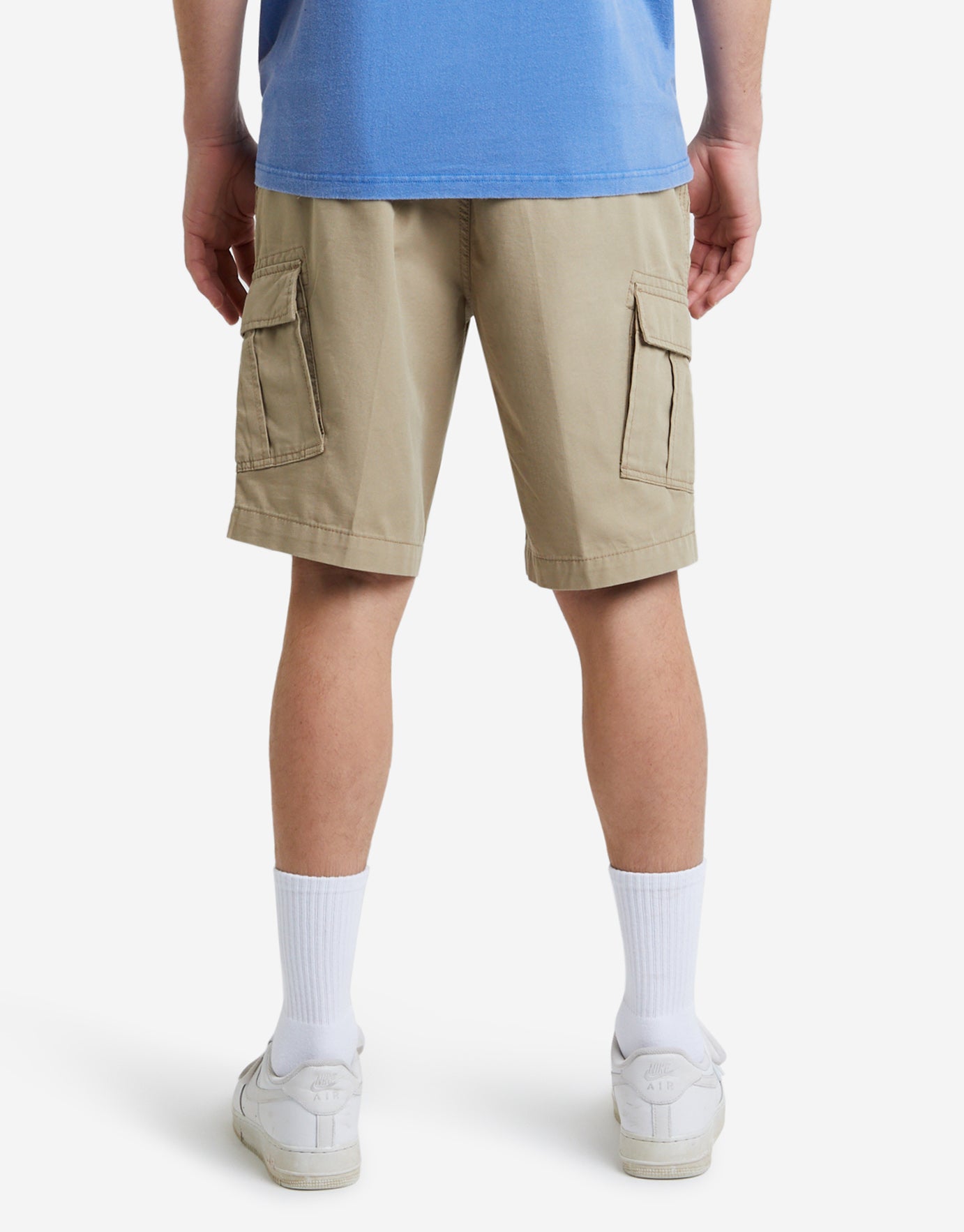 Plain Cargo Shorts in Brown 