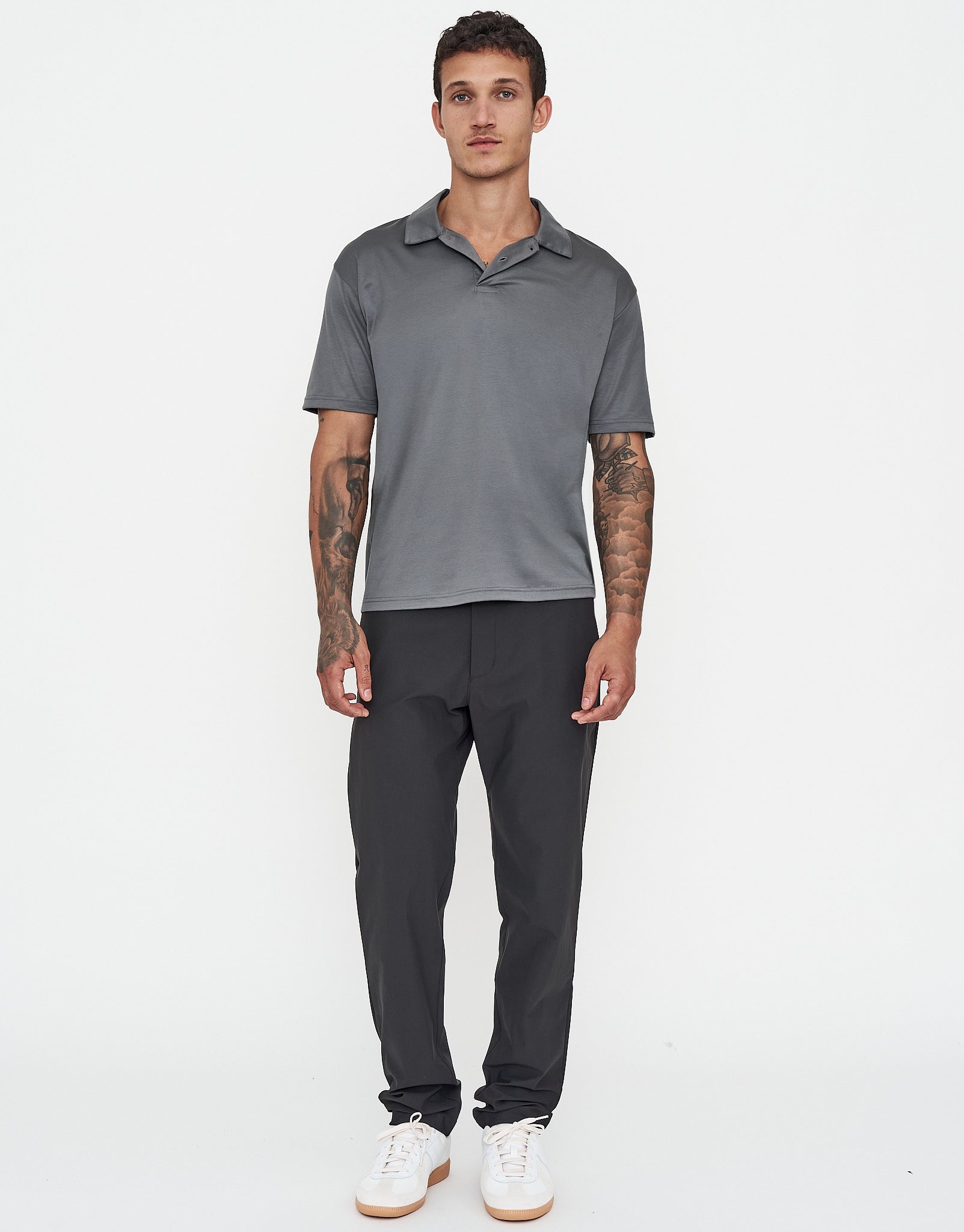Smart Flex Everyday Polo in Titanium | Hallensteins NZ