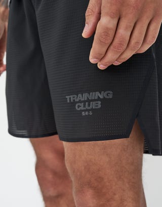 Training Club Mesh Shorts in Black Detail2