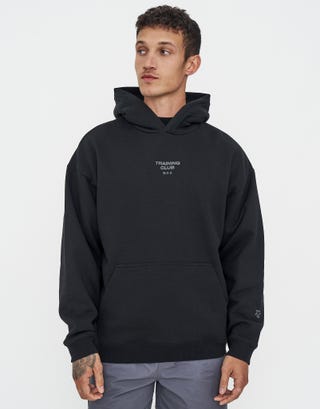 Training Club Kanji Oversized Hoodie in Black Back