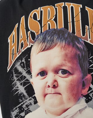 UFC Hasbulla Box Fit T Shirt in Black Detail3