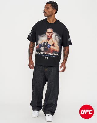 UFC Kai Kara Box Fit T Shirt in Black Detail2
